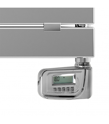Toalheiro elétrico fluido decorativo cromado programável 500w