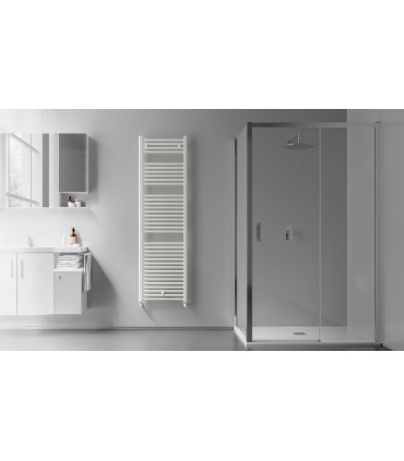 Fácula - Radiador Toallero DE AGUA Ocean Blanco 1703x500mm | (NO Eléctrico) | 3 soportes+purgador | Conexiones 3x1/2"