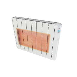 Fácula - Emisor Cerámico Serie Volcano 1500w |Alta inercia térmica | Programación diaria/sem | Función ventanas abiertas