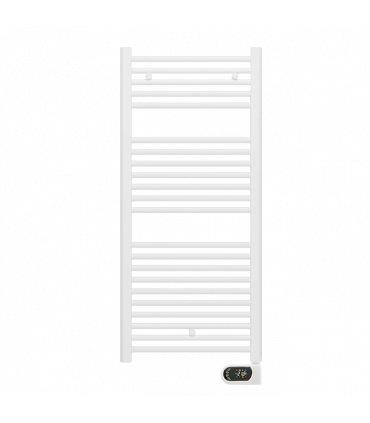 Fácula - Radiador Toallero Eléctrico Fluido Blanco WiFi Programable 700w | Modo Confort | Boost 2h | Bloqueo de teclado