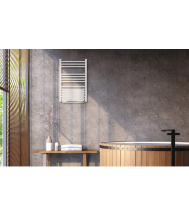 Fácula - Radiador Toallero Eléctrico Fluido Blanco Terma 400w + Blower 1000w
