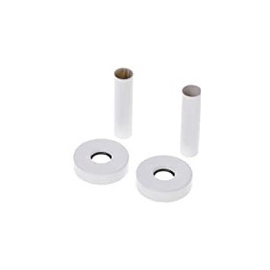 Fácula - Cubretubos Embellecedor Blanco para Radiadores Toalleros | 2tubos+2embellecedores | Incluye adaptadores