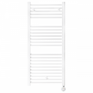 Fácula - Radiador Toallero Eléctrico Fluido Blanco 700w | Fácil manejo | Boost 2h | Temporizador 12/24h | Indicador LED