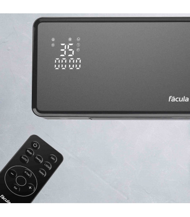 Fácula - Split Cerámico Programable Cóndor 1000/2000w | Calefacción+Ventilación | Temporizador 24h | Bloqueo teclado