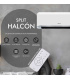 Fácula - Split Cerámico Programable Halcón | 2000w | Ventilación+Calefacción | Prog diaria/sem | Mando