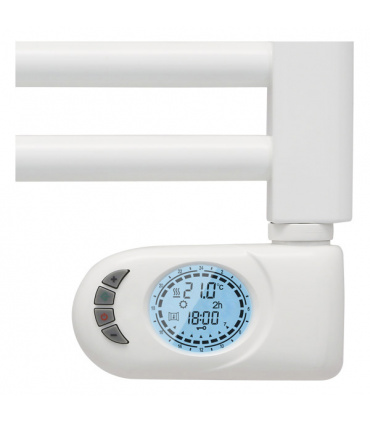 Climápolis - Radiador Toallero Eléctrico Fluido Blanco Programable Venus 400w  | Boost 2h | Bloqueo de teclado