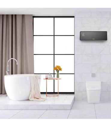 Fácula - Split Cerámico Programable Cóndor 1000/2000w | Calefacción+Ventilación | Temporizador 24h | Bloqueo teclado