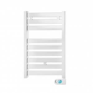 Fácula - Radiador Toallero Eléctrico Fluido Blanco Programable 300w | Boost 2h | Bloqueo de teclado | Ventanas abiertas