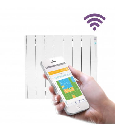 Fácula - Emisor Fluido Z WiFi 1200w | Programación diaria/sem | Ventanas abiertas | Fácil manejo | Bloqueo de teclado