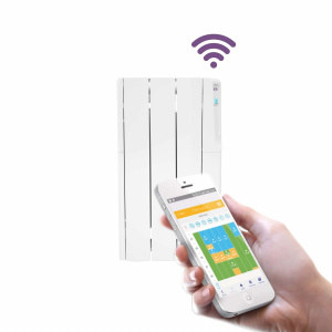 Fácula - Emisor Fluido Z WiFi 500w | Programación diaria/sem | Ventanas abiertas | Fácil manejo | Bloqueo de teclado