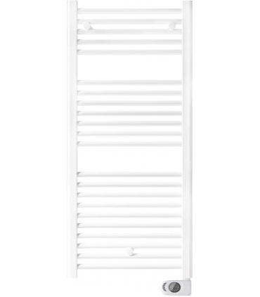 Fácula - Radiateur Serviette Électrique Fluide Blanc Programmable 700w | Boost 2h | Fenêtres ouvertes