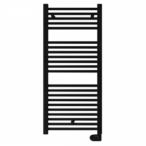 Fácula - Radiador Toallero Eléctrico Fluido Negro Programable 700w | Boost 2h | Bloqueo de teclado | Ventanas abiertas