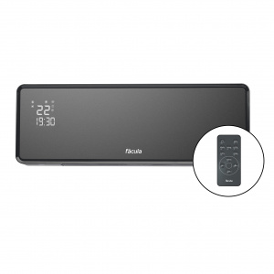 Fácula - Split Cerámico Programable Cóndor 1000/2000w | Calefacción+Ventilación | Temporizador 24h | Bloqueo teclado