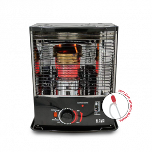 ABC Confort - Estufa de Parafina de mecha Flama 2800w | Encendido Electrónico | Regulable | 5L | Incluye bomba manual