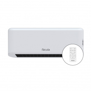 Fácula - Split Cerámico Programable Halcón | 2000w | Ventilación+Calefacción | Prog diaria/sem | Mando