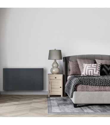 Fácula - Emisor seco ultrafino serie S Grafito 1500w | Programación diaria/sem | Función ventanas abiertas | Baby care