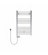 Fácula - Radiateur Porte-serviettes Électrique Fluide Chromé Électronique 300w | Boost 2h | Minuteur 12/24h