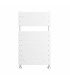Fácula - Radiador Toallero DE AGUA Atlas Blanco 840x500mm | (NO Eléctrico) | 4 soportes+purgador | Conexiones 3x1/2"