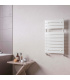 Fácula - Radiador Toallero DE AGUA Atlas Blanco 840x500mm | (NO Eléctrico) | 4 soportes+purgador | Conexiones 3x1/2"