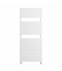 Fácula - Radiador Toallero DE AGUA Atlas Blanco 1213x500mm | (NO Eléctrico) | 4 soportes+purgador | Conexiones 3x1/2"