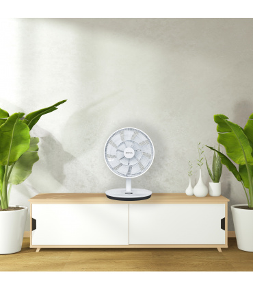 Fácula - Ventilador 2en1 Brisa 3D | Ventilador de Pie y Mesa | 27W | Silencioso | 26 Velocidades | Mando | Oscilación3D