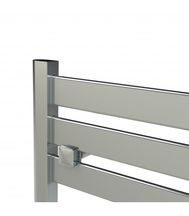 Fácula - Radiador Toallero DE AGUA Gala Cromado 1150x500mm | (NO Eléctrico) | 3 soportes+purgador | Conexiones 3x1/2")