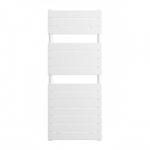 Fácula - Radiador Toallero DE AGUA Atlas Blanco 1213x500mm | (NO Eléctrico) | 4 soportes+purgador | Conexiones 3x1/2"