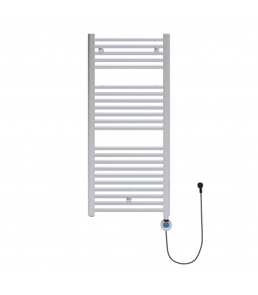 Fácula - Radiador Toallero Eléctrico Fluido Cromado Programable 500w | Boost 2h | Ventanas abiertas | Bloqueo de teclado