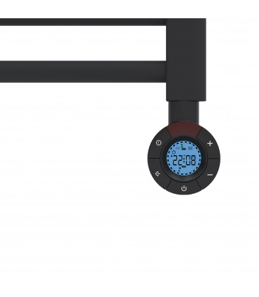 Radiador Toallero Eléctrico Fluido Negro Programable 400w