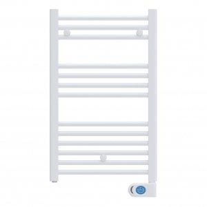 Fácula - Radiador Toallero Eléctrico Fluido Blanco Programable 400w | Boost 2h | Bloqueo de teclado | Ventanas abiertas