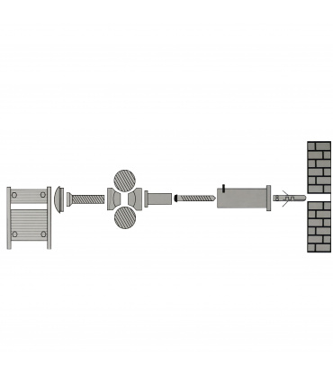 Fácula - Kit soporte Toallero Blanco