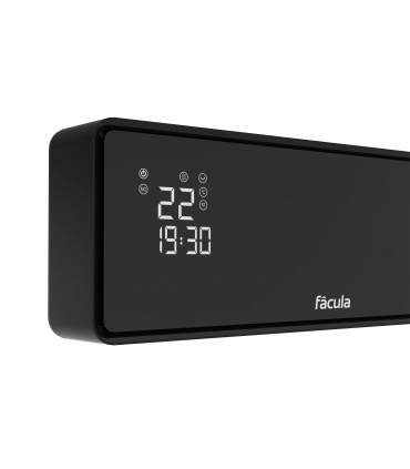Fácula - Split Cerámico Programable Cóndor 1000/2000w | Calefacción+Ventilación | Temporizador 24h | Bloqueo teclado
