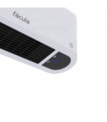Fácula - Split Cerámico Programable Halcón | 2000w | Ventilación+Calefacción | Prog diaria/sem | Mando