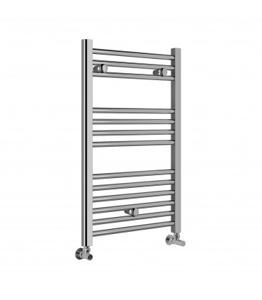 Fácula - Radiador Toallero DE AGUA Ocean Cromado 803x550mm | (NO Eléctrico) | 3 soportes+purgador | Conexiones 3x1/2"