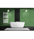 Fácula - Radiador Toallero DE AGUA Ocean Blanco 1110x40mm | (NO Eléctrico) | 3 soportes+purgador | Conexiones 3x1/2"