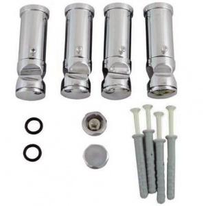 Fácula - Kit soporte Toallero Cromado