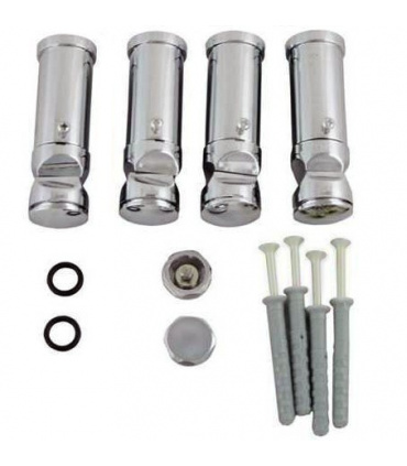 Fácula - Kit soporte Toallero Cromado