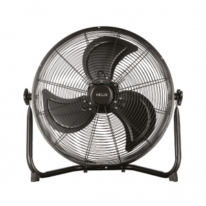 Fácula - Ventilador de suelo Helix 90w | Aspas de aluminio | Estética industrial | 3 velocidades | Ángulo ajustable