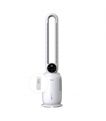 Fácula - Arrefecedor Evaporativo Blizzar-E 35w | Luz LED | 12 velocidades | Temporizador | Ionizador | 2 blocos de gelo