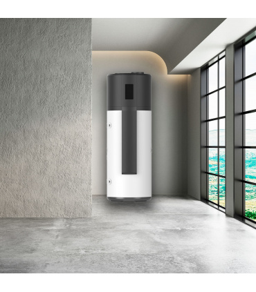 Bomba de calor ACS Vitrificada 200L | Depósito Long Life TI+ | Sistema antilegionela | Bajas emisiones CO2