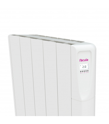 Fácula - Emisor Cerámico serie Volcano N 1000w | Alta inercia térmica | Programación diaria/sem | Función ventanas abiertas