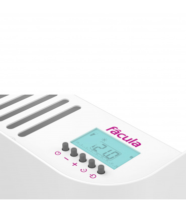 Fácula - Emisor Seco Curvo XH 600w | Programación diaria/semanal | Función ventanas abiertas | Bloqueo de teclado