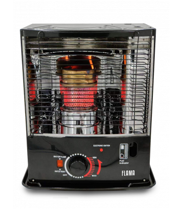 ABC Confort - Estufa de Parafina de mecha Flama 2800w | Encendido Electrónico | Regulable | 5L | Reacondicionada