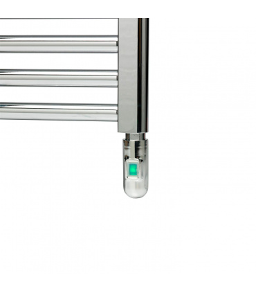 Fácula - Radiador Toallero Eléctrico Fluido Cromado Electrónico TB 500w | Fácil Manejo | Función On/Off | Indicador LED
