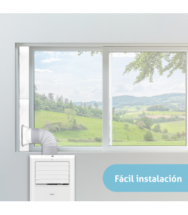Fácula - Aire acondicionado portátil WiFi 3en1 Tibet 9000BTU | Ventilación+deshumidificación | Temporizador | Mando