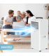 Fácula - Aire acondicionado portátil WiFi 3en1 Tibet 9000BTU | Ventilación+deshumidificación | Temporizador | Mando