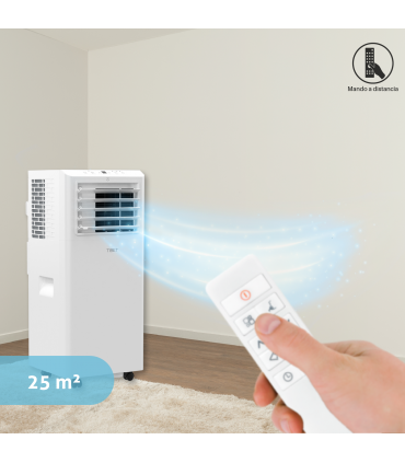 Fácula - Aire acondicionado portátil WiFi 3en1 Tibet 9000BTU | Ventilación+deshumidificación | Temporizador | Mando