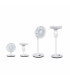 Fácula - Ventilador 2en1 Brisa 3D + Batería | Ventilador de Pie y Mesa | 27W | Silencioso | 26 Velocidades | Mando