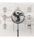 Fácula - Ventilador de pie Mistral 120w | Aspas de aluminio | 3 velocidades | Altura regulable | Alta Potencia