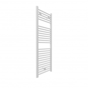 Fácula - Radiador Toallero DE AGUA Ocean Blanco 1230x500mm | (NO Eléctrico) | 3 soportes+purgador | Conexiones 3x1/2"